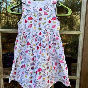 Mayoral girls alien Dress multicolored zippered doodles sleeveless